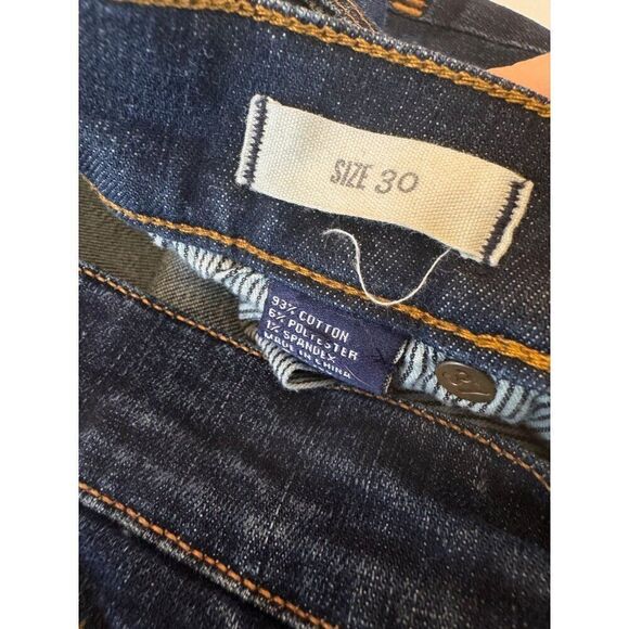 Madewell Mid-Rise Skinny Jeans Dark Wash Sz 30 EUC Stretch Preppy Classic Dark - Picture 3 of 9